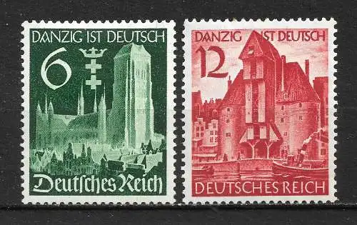 Deutsches Reich 1939 Nr 714 - 715 Ungebraucht