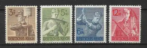 Deutsches Reich 1943 Nr 850 - 853 Postfrisch / **