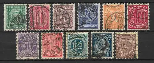 Deutsches Reich 1920 Nr 23 - 33 Gebraucht