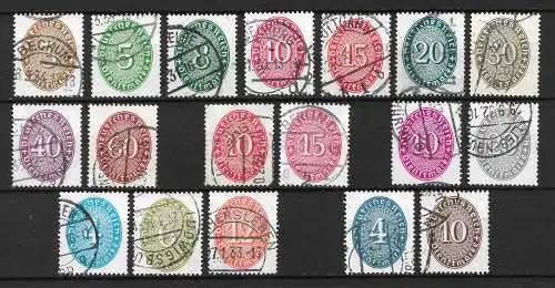 Deutsches Reich 1927 Nr 114 - 131 Gebraucht