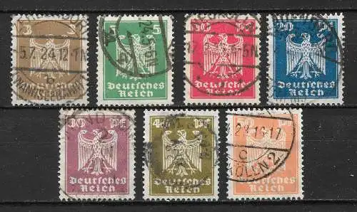 Deutsches Reich 1923 Nr 355 - 361 Gebraucht