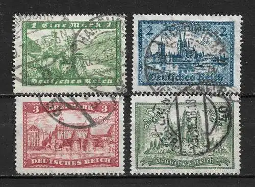 Deutsches Reich 1924 Nr 364 - 367 Gebraucht