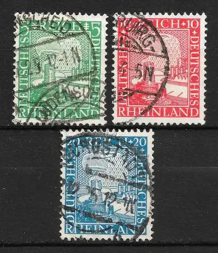 Deutsches Reich 1925 Nr 372 - 374 Gebraucht