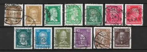 Deutsches Reich 1926 Nr 385 - 397 Gebraucht