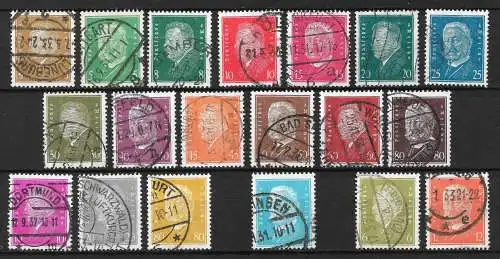 Deutsches Reich 1928 Nr 410 - 422 / 435 - 437 / 454 / 465 - 466 Gebraucht