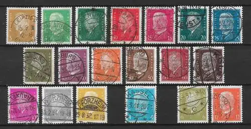 Deutsches Reich 1928 Nr 410 - 422 / 435 - 437 / 454 / 465 - 466 Gebraucht