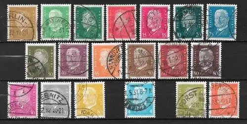 Deutsches Reich 1928 Nr 410 - 422 / 435 - 437 / 454 / 465 - 466 Gebraucht