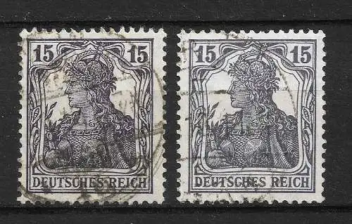 Deutsches Reich 1917 Nr 101 a+b Gebraucht
