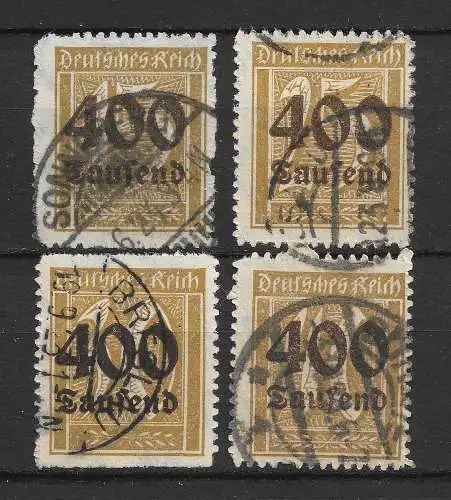 Deutsches Reich 1923 Nr 297 - 300 Gebraucht