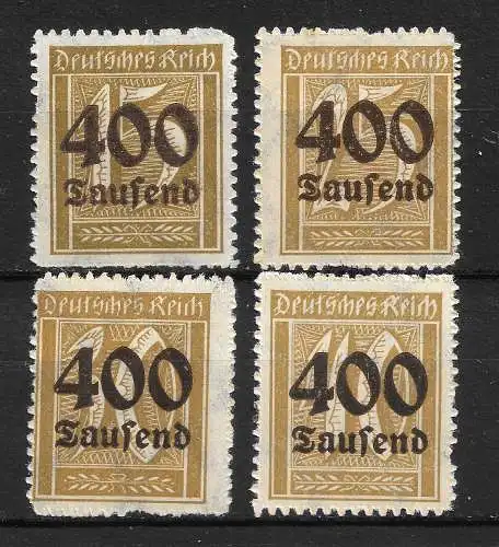 Deutsches Reich 1923 Nr 297 - 300 Postfrisch / **