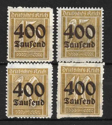 Deutsches Reich 1923 Nr 297 - 300 Postfrisch / **