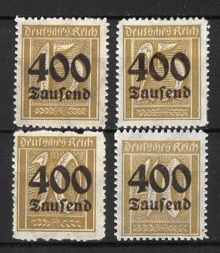 Deutsches Reich 1923 Nr 297 - 300 Postfrisch / **