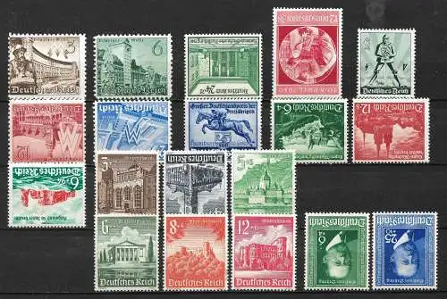 Deutsches Reich 1940 Nr nettes Los Postfrisch / ** Falz / Gummimängel / *