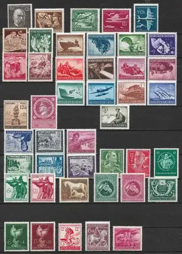 Deutsches Reich 1944 - 1945 Nr nettes Los Postfrisch / ** Falz / Gummimängel / *