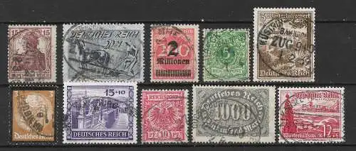 Deutsches Reich  Nr Los nur Bahnpost Gebraucht