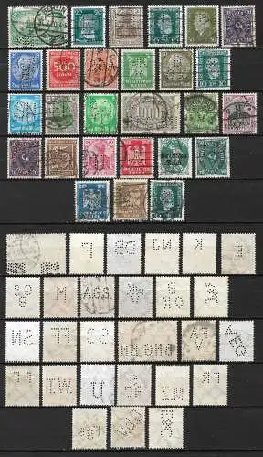 Deutsches Reich  Nr Los nur Perfins Gebraucht