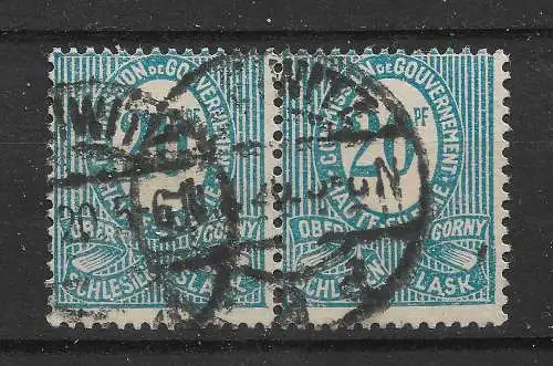 Oberschlesien 1920 Nr 6 Plattenfehler PF 1 Gebraucht