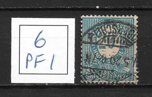 Oberschlesien 1920 Nr 6 Plattenfehler PF 1 Gebraucht