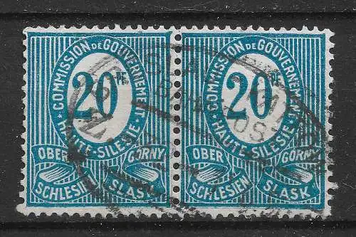 Oberschlesien 1920 Nr 6 Plattenfehler PF 1 Gebraucht