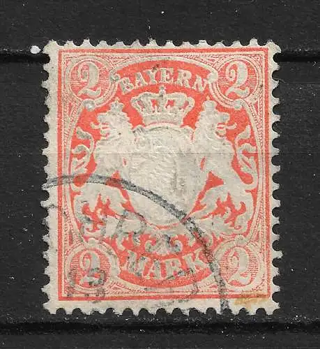 Altdeutschland Bayern 1876 Nr 44 Gebraucht