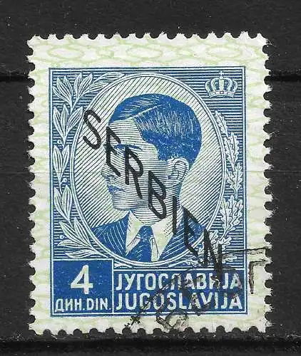 Bes. 2. Wk. Serbien 1941 Nr 7 Gebraucht