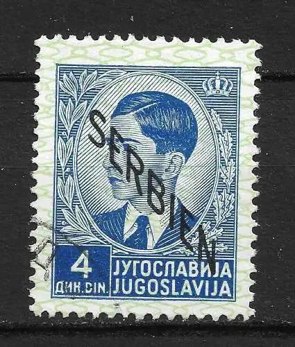 Bes. 2. Wk. Serbien 1941 Nr 7 Gebraucht
