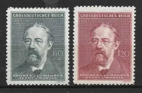Bes. 2. Wk. Böhmen/M. 1944 Nr 138 - 139 Postfrisch / **