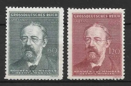 Bes. 2. Wk. Böhmen/M. 1944 Nr 138 - 139 Postfrisch / **