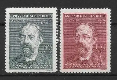 Bes. 2. Wk. Böhmen/M. 1944 Nr 138 - 139 Postfrisch / **