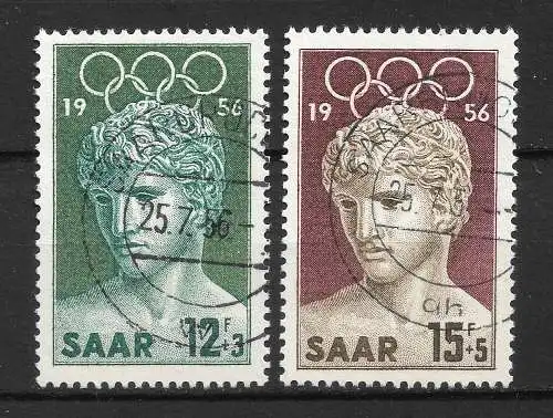 Saargebiet/Saarland 1956 Nr 371 - 372 Gebraucht