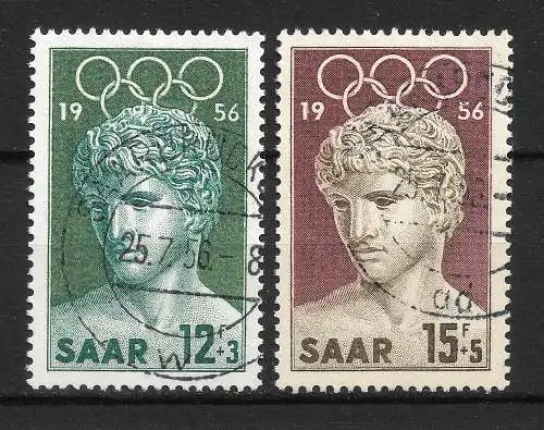 Saargebiet/Saarland 1956 Nr 371 - 372 Gebraucht