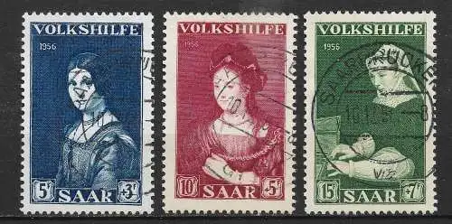 Saargebiet/Saarland 1956 Nr 376 - 378 Gebraucht