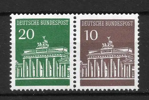 Bundesrep. Deutschland 1967 Nr W 24 aus Markenheftchenblatt 17 Postfrisch / **