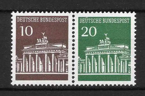 Bundesrep. Deutschland 1967 Nr W 27 postfrisch mnh aus Markenheftchenblatt 18 Postfrisch / **