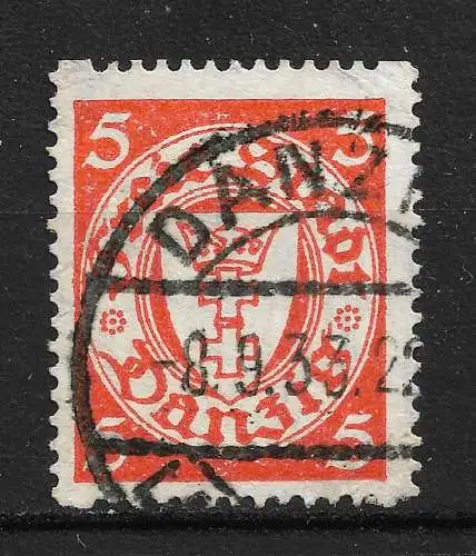 Freie Stadt Danzig 1932 Nr 193 D (Rollenmarke) Gebraucht