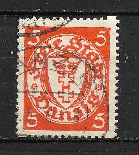 Freie Stadt Danzig 1932 Nr 193 D (Rollenmarke) Gebraucht