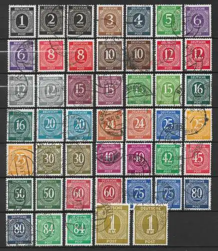 All. Bes. Gem.-Ausg. 1946 Nr 911 - 937 mit Farben überkomplett Gebraucht