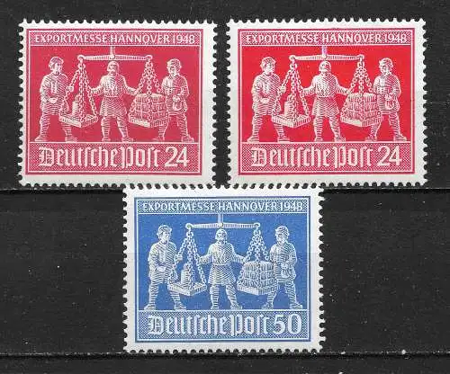 All. Bes. Gem.-Ausg. 1948 Nr 969 - 970 mit Farben Postfrisch / **