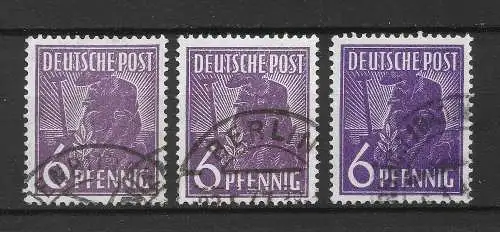 All. Bes. Gem.-Ausg. 1947 Nr 944 in 3 Farben aus Satz 943 - 962 Gebraucht