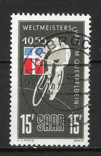 Saargebiet/Saarland 1955 Nr 357 Gebraucht