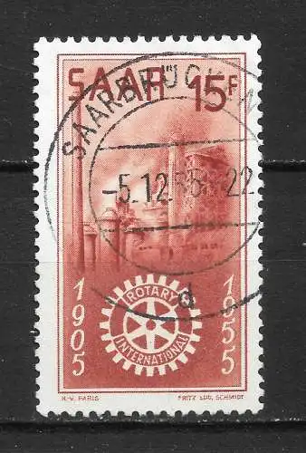 Saargebiet/Saarland 1955 Nr 358 Gebraucht