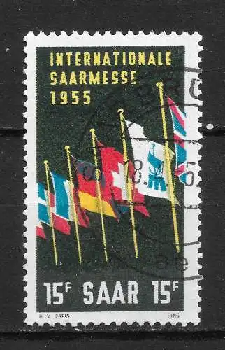 Saargebiet/Saarland 1955 Nr 359 Gebraucht