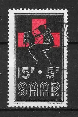 Saargebiet/Saarland 1955 Nr 360 Gebraucht
