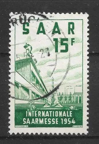 Saargebiet/Saarland 1954 Nr 348 Gebraucht