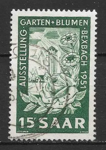 Saargebiet/Saarland 1951 Nr 307 Gebraucht