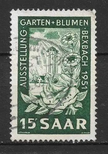 Saargebiet/Saarland 1951 Nr 307 Gebraucht