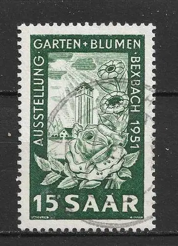 Saargebiet/Saarland 1951 Nr 307 Gebraucht