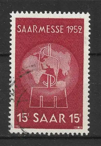 Saargebiet/Saarland 1951 Nr 317 Gebraucht