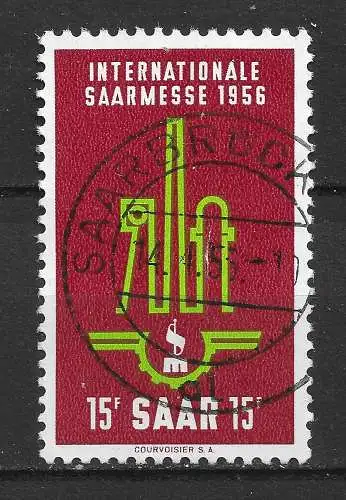 Saargebiet/Saarland 1956 Nr 368 Gebraucht