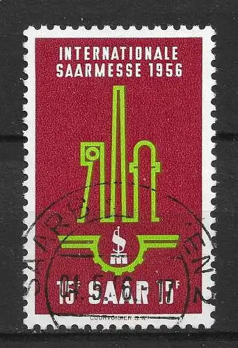 Saargebiet/Saarland 1956 Nr 368 Gebraucht